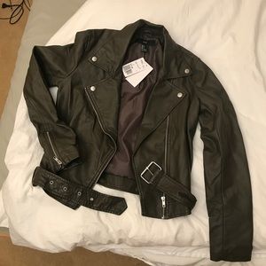 Faux leather jacket